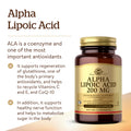 Solgar Alpha Lipoic Acid 200 Mg 50 Vegetable Capsules - Antioxidant Support - Helps To Recycle Glutathione Vitamin C & E Coq-10 - Non-Gmo Vegan Gluten Free Dairy Free Kosher 50 Servings