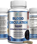 YUMMYVITE Blood Circulation Supplement - With Hawthorn, Butchers Broom, Horse Chestnut, Arginine, Diosmin, Varicose Veins Treatment, Circulation Support - 90 Capsules