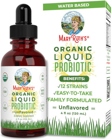 Maryruth Organics Probiotic Supplement for Women Men Kids & Adrenal Health & Focus Supplement 2-Pack Bundle Digestive & Gut Health Cortisol Health Stress Relief Focus Nootropic Brain Supplement