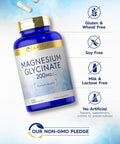 Carlyle Magnesium Glycinate | 200mg | 120 Capsules | Non-GMO and Gluten Supplement