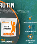 BulkSupplements Rutin Capsules - Dietary Supplement, Antioxidants Source - Soy Free - 1 Capsule (500mg) - 100-Day Supply (100 Capsules)