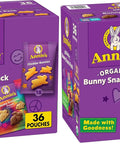 Annie's Organic Friends Bunny Grahams, Chocolate Chip, Chocolate, and Honey Baked Graham Snacks, 11.25 oz