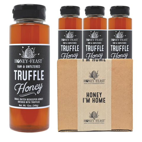 HONEY FEAST New Zealand Manuka Infused Honey with Propolis 12oz - Raw Manuka Honey, Patent Pending Formula, MGO182 Rating, Manuka Honey New Zealand