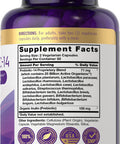 Carlyle Probiotics 25 Billion Cfu | With Prebiotics | 100 Capsules | Vegetarian, Non-Gmo, & Gluten Free Supplement | For Men & Wo