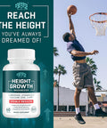 Height Growth Maximizer, Calcium, Vitamin D3 And Zinc Blend Pills, Bone Growth Supplement For Kids And Teens, Bone Strength, Density Support, Gmo-Free, Gluten-Free, Made In Usa, 60 Caps