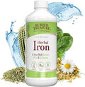 Buried Treasure Herbal Iron 48 Servings Liquid Iron and Herbal Supplement Vitamin C and B Complex Vitamins Ironrich Greens Vegan Iron for Men and Women