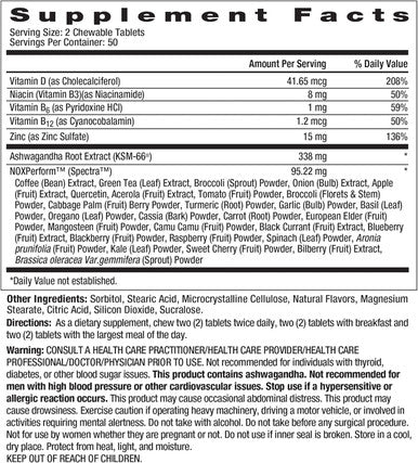 Max Chewable Nitric Oxide Booster Supplement For Men ÃƒÂ¢Ã¢â€šÂ¬Ã¢â‚¬Å“ High Potency Ashwagandha Extract To Boost Workouts, Muscle & Performance, Reduce Stress, Support Sleep - 100 Count