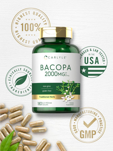 Carlyle Bacopa Monnieri Capsules | 180 Capsules