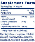 Life Extension Glutathione Cysteine & C Of Vitamin C Powerful Antioxidant Supplement 100 Capsules 500 Mg