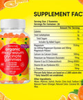 Magnesium Glycinate Chewable Gummies (600Mg) For Kids & Adults Women Men - Vegan Complex With Calcium Potassium Vitamin D B6 L-Theanine - Sugar & Gluten - Orange Flavor