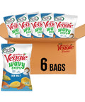 Sensible Portions Veggie Wavy Chips Sea Salt Flavor GlutenFree Chips 7 Ounce Bag 6Pack