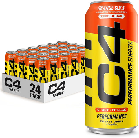 C4 Performance Energy Drink Cosmic Rainbow, Zero Sugar Carbonated Preworkout Energy, 200mg Caffeine with Beta Alanine, 16 Fl Oz (12 Pack), Packaging May Vary