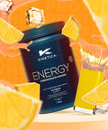 Kinetica Sports Energy Powder - Citrus Flavour | 41g Carbs/Serve 30 Servings/1.5Kg | 3:1 Glucose to Fructose Ratio | High in Vitamin B1 B5 B6 B7 B12 | Instant Energy Carbohydrate Drink