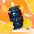 Kinetica Sports Energy Powder - Citrus Flavour | 41g Carbs/Serve 30 Servings/1.5Kg | 3:1 Glucose to Fructose Ratio | High in Vitamin B1 B5 B6 B7 B12 | Instant Energy Carbohydrate Drink