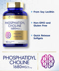 Carlyle Phosphatidyl Choline | 1,680Mg | 90 Quick Release Softgels | Non-Gmo & Gluten Free Supplement