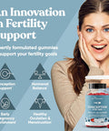 Conception For Her Fertility Gummies - Fertility Supplements For Women With Myo Inositol, Folate & More Essential Nutrients - Delicious Juicy Strawberry Hormone Balance Vitamins, 75 Ct Gummies