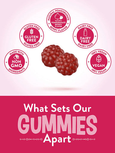 Super Fruits Gummies | 60 Count | Vegan, Non-GMO & Gluten | Super Food Supplement | Natural Pomegranate Berry Flavor | by Nature's Truth