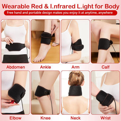 Jobyna Red L.Ight T.Herapy For Neck & Body, 1 Pack 850Nm In.Frared L.Ight & 660Nm R.Ed L.Ight T.Herapy At Home Office For Neck Elbow Leg, Auto Shut Off & 3 Heating Level