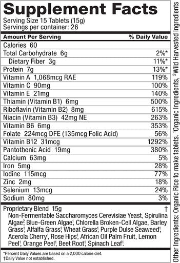 Dr. Schulzes SuperFood Plus Vitamin Mineral Herbal Concentrate Daily Nutrition Increased Energy GlutenFree NonGMO Vegan 390 Tabs Packaging May Vary