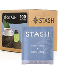 Stash Tea Peppermint Herbal Tea, Box of 100 Tea Bags | Cooling, brisk peppermint flavor with refreshing herbal notes, Non-GMO Project Verified and foil-sealed freshness