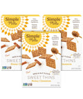 Simple Mills Honey Cinnamon Seed & Nut Flour Sweet Thins, Paleo Friendly & Delicious Sweet Thin Cookies, Good for Snacks, Nutrient Dense, 4.25oz, Pack of 1