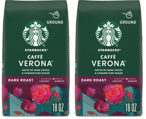 Starbucks Ground Coffee, Dark Roast Coffee, Italian Roast, 100% Arabica, 1 bag (18 oz)