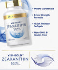 Carlyle Zeaxanthin 14 Mg | 120 Softgels | Supports Eye Health | Non-Gmo, Gluten Free Supplement