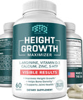 Height Growth Maximizer, Calcium, Vitamin D3 And Zinc Blend Pills, Bone Growth Supplement For Kids And Teens, Bone Strength, Density Support, Gmo-Free, Gluten-Free, Made In Usa, 60 Caps