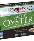Crown Prince Natural Smoked Oysters in Pure Olive Oil, 3-Ounce Cans (Pack of 18)