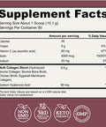 Left Coast Performance Multi Collagen Powder with Biotin Hyaluronic Acid Vitamin C (2lb Value Size) | Hydrolyzed Collagen Supplement (Types I II III V X) Hair Skin Nails for Women Men
