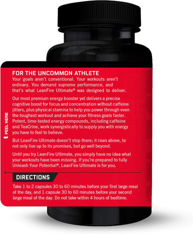 Force Factor LeanFire Ultimate Pre Workout Energy Pills for Men and Women with L-Theanine and Green Tea Extract to Boost Energy Enhance Focus and Improve Athletic Performance 180 Capsules (3-Pack)