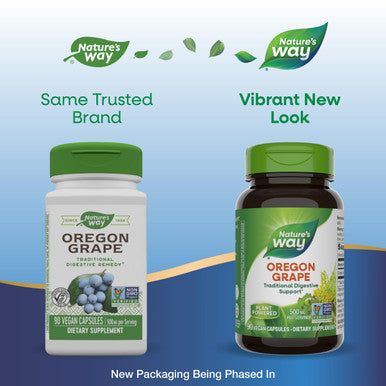 Nature'S Way Oregon Grape Traditional Digestion Remedy Supplement 90 Vegan Capsules