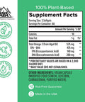 Zenwise Vegan Omega3 Plant Based Fish Oil Alternative Marine Algal Source for EPA and DHA Fatty Acids Burpless Supplement for Brain Health Joint Support Immune System Heart Skin 120 ct