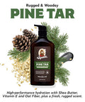 Men's Natural Lotion by Dr. Squatch - Non-Greasy Men's Lotion - 24-hour moisturization hand and body lotion - Made with Shea Butter, Coconut Oil, and Vitamin E - Pine Tar and Fresh Falls (2 Pack)