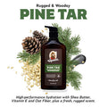 Men's Natural Lotion by Dr. Squatch - Non-Greasy Men's Lotion - 24-hour moisturization hand and body lotion - Made with Shea Butter, Coconut Oil, and Vitamin E - Pine Tar and Fresh Falls (2 Pack)