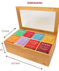 Blue Ribbon Tea Bags Sampler Assorted Tea Bags in Bamboo Box 80 Count 30 Flavors s For Women Men Family Friends Coworkers