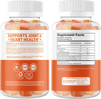 N1N Premium Turmeric Curcumin Gummies Max Strength and Immune Support Booster 10 Potent Ingredients to Support Joint Health and Overall Wellness 2 Pack Bundle