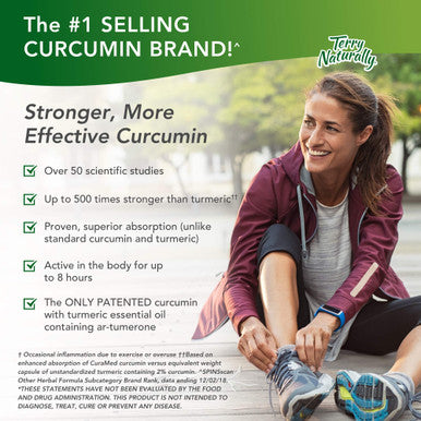 Terry ly CuraMed 500 mg Vegan - 60 Capsules - Superior Absorption BCM-95 Curcumin Supplement, Promotes Healthy Inflammation Response - Non-GMO, Gluten-Free, Halal - 60 Servings