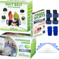 Simply Seniors Gait Belt For Seniors & Commode Liners & Trigger Finger Splints - Transfer Gate Belts With Handles Lifting Elderly - 100 Strong Portable Toilet Bags For Bedside Commode - Relief Pain Arthritis Brace