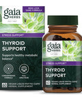 Gaia Herbs Thyroid Support - Made with Ashwagan, Kelp, Brown Seaweed, and Schisandra to Support Healthy Metabolic Balance and Overall Well-Being - 60 Vegan Liquid Phyto-Capsules (20-Day Supply)