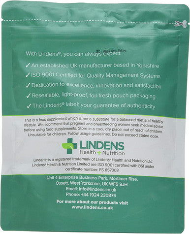 Lindens Vitamin B5 500mg Tablets - 360 Pack - 7666% Nrv Dose Contributes Towards Mental Performance, Normal Metabolism & Reduction of Tiredness - UK Manufacturer, Letterbox Friendly