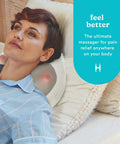 Homedics Heated Shiatsu Massage Pillow For Neck, Back And Shoulder Pain. Portable, Cordless Deep Tissue Massager. Create Your Own Massage Chair, For Bed, Floor, Or Couch
