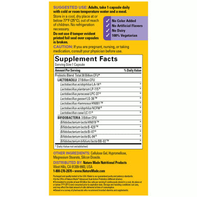 Nature Made Ultra Strength 12 Strain Digestive Probiotics Probiotics For Women And Men 25 Probiotic Capsules 25 Day Supply