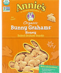 Annie's Organic Friends Bunny Grahams, Chocolate Chip, Chocolate, and Honey Baked Graham Snacks, 11.25 oz