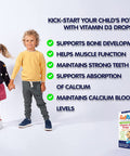 ActiKid Vitamin D3 Drops 30ml for Newborn Babies, Infants and Children, (a Vegan, Sugar Free, Preservative Free, no Allergens, Baby, Vitamin D Supplement) - Immunity Boost
