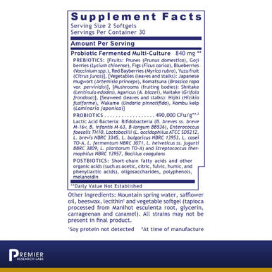 Premier Research Labs Probiotic Caps - Pre-, Pro-, And Post-Biotics - For Healthy Gut, Digestive Health & Immune Support - Benefi