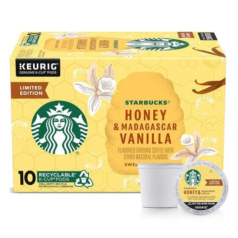 Starbucks K-Cup Coffee Pods, Medium Roast Coffee for Keurig Brewers, Holiday Blend, 100% Arabica, Limited Holiday Edition, 1 Box (32 Pods)