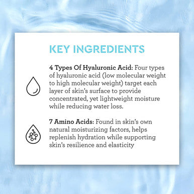 Bliss Drench Quench Hyaluronic Acid Serum 4 Hyaluronic Acids Amino Acids for All Day Moisture Clean CrueltyFree Paraben Free Vegan 1.0 oz
