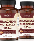 Ashwagandha 1950mg (2 Pack) - Ashwagandha Root Powder with BioPerine. Mood Support Supplement - 180 Veggie Capsules - New Age