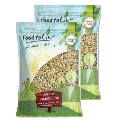 Food to Live Canadian Hemp Seeds, 8 Pounds Ã¢â‚¬â€œ Raw Hearts, Hulled, Shelled, Kosher, Bulk, Vegan Superfood, Keto and Paleo Friendly, Rich in Protein, Omegas 3 & 6, and Manganese, Great for Yogurts